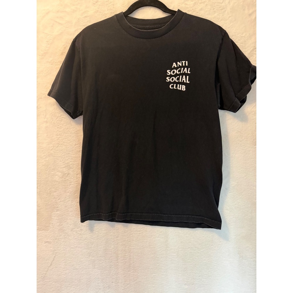 Anti Social Social Club South Korea Flag Black Graphic T-Shirt Mens Medium ASSC